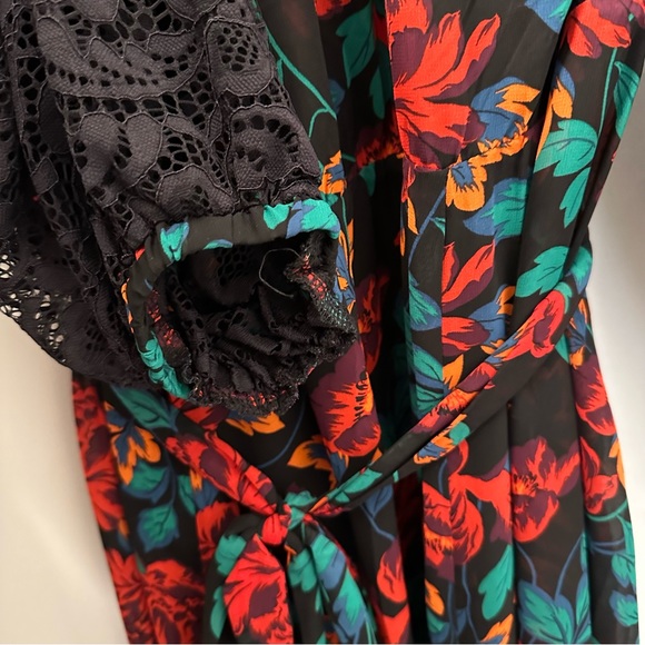 Torrid Chiffon Floral Maxi Peasant Dress - Picture 7 of 10